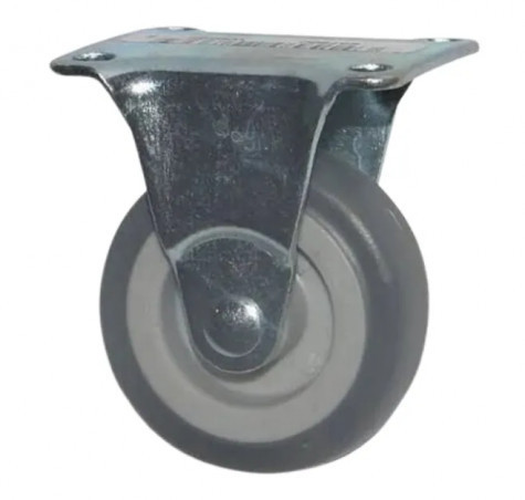 Piastra MINIROL a rotelle 54X38mm interasse fisso 42X27mm Diametro 42mm H54mm grigio