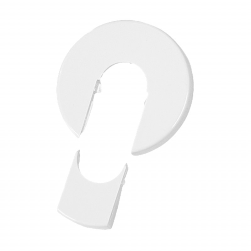 White sliding rosette Ø 45 mm for Ø 16 mm tube White sliding rosette Ø 45 mm for Ø 16 mm tube