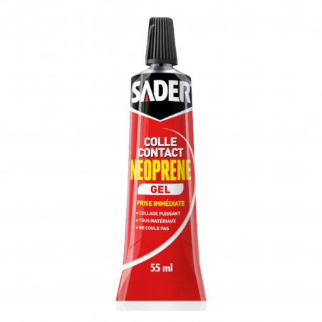 Adhesivo de contacto en gel de neopreno Sader todos los materiales 55 ml