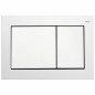 TECEbase white glossy flush plate for concealed cistern