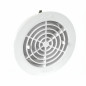 Round Ø125 mm clip-on ventilation grille, white, with closure and integrated insect screen Round Ø125 mm clip-on ventilation grille, white, with closure and integrated insect screen