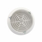 Round Ø100 mm clip-on ventilation grille, white, with closure and integrated insect screen Round Ø100 mm clip-on ventilation grille, white, with closure and integrated insect screen