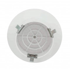 Rejilla de ventilación redonda de Ø80 mm, blanca, con mosquitera integrada