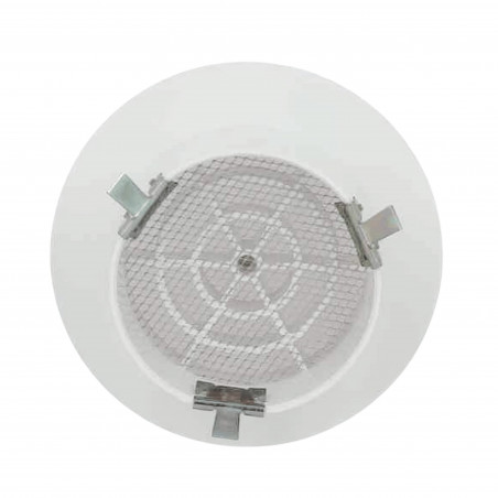 Griglia di ventilazione rotonda Ø80 mm a clip, bianca, con zanzariera integrata