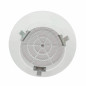 Rejilla de ventilación redonda de Ø80 mm, blanca, con mosquitera integrada Rejilla de ventilación redonda de Ø80 mm, blanca, con mosquitera integrada