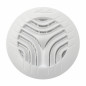Rejilla de ventilación redonda Ø125 mm blanca clipable para tubo de PVC con mosquitera integrada Rejilla de ventilación redonda Ø125 mm blanca clipable para tubo de PVC con mosquitera integrada