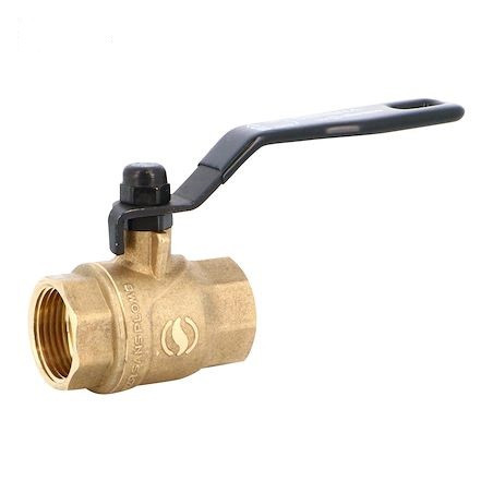 FEMALE VALVE 26X34 BLACK LEVER - LEAD-FREE