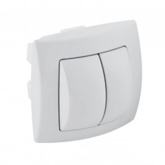 Commande de chasse GEBERIT double touche pneumatique blanche 240.572.11.1 - Image 1/2