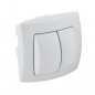Commande de chasse GEBERIT double touche pneumatique blanche Commande de chasse GEBERIT double touche pneumatique blanche