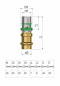 MultiSkin bridge fitting, copper press 15 mm, multilayer 16X2, 1 piece MultiSkin bridge fitting, copper press 15 mm, multilayer 16X2, 1 piece