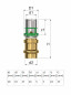 MultiSkin bridge fitting for crimping copper 16 mm, multilayer 20X2, 1 piece