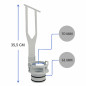 Base and support fork for VitrA concealed cistern mechanism
