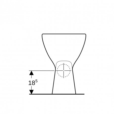 BASTIA raised single bowl with horizontal outlet