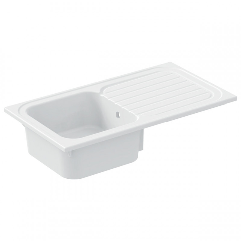 Built-in sink VALLAURIS 92x50, 1 bowl 1 drainer