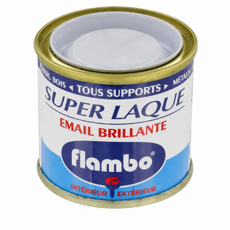 Laque FLAMBO émail brillante gris clair AVEL 50ml