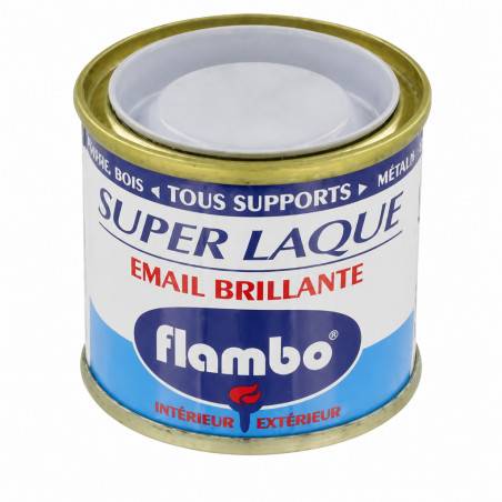 Laque FLAMBO émail brillante gris clair AVEL 50ml 342022