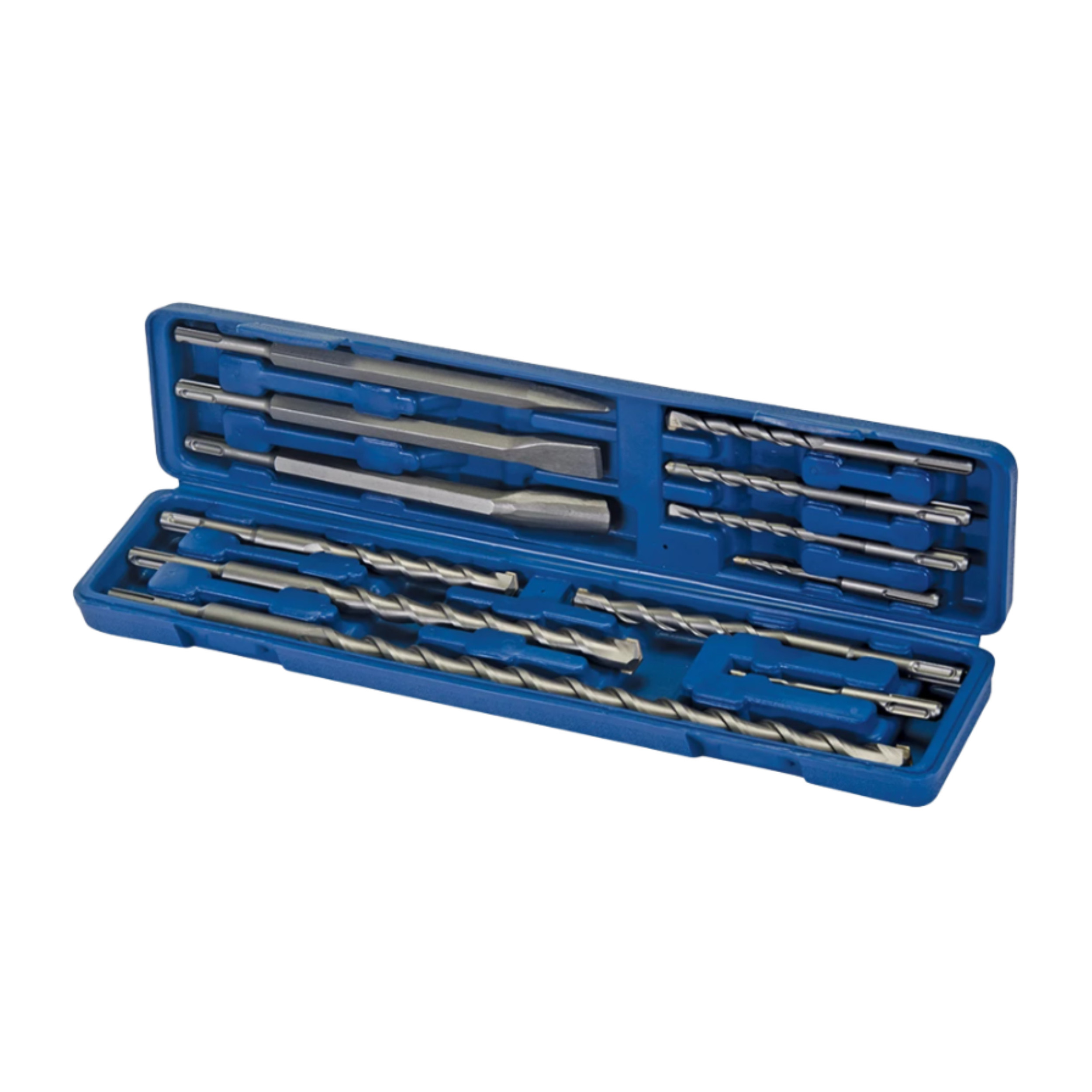 Coffret 12 forets et burins SDS Plus pour maçonnerie