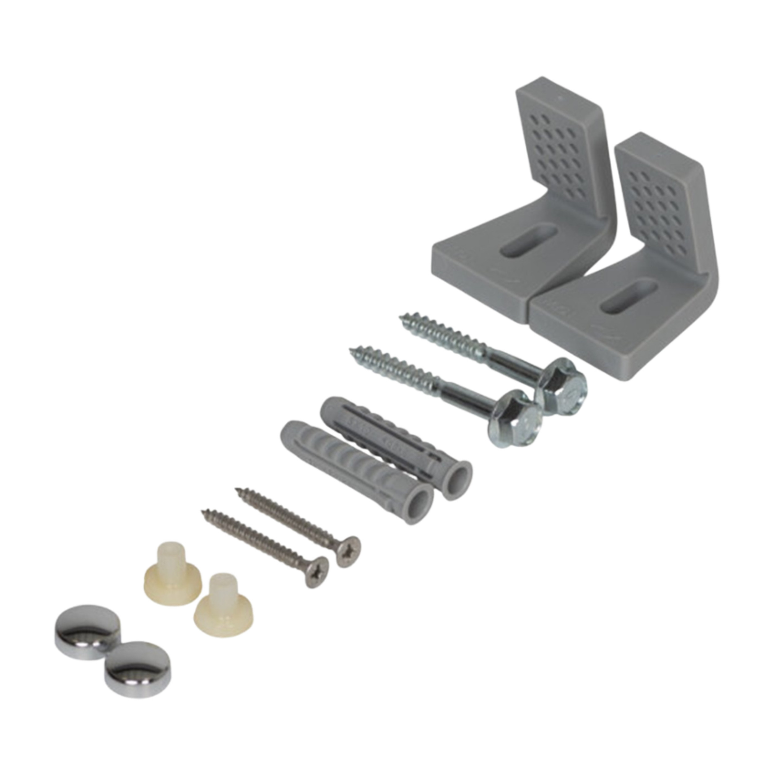 Kit di montaggio laterale per WC, bidet e orinatoi a pavimento