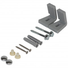 Toilet, bidet and urinal floor-mounted side-mounting kit