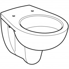 Hollow-bottomed wall-hung toilet bowl, 52 x 35.5 cm, BASTIA model