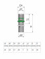 MultiSkin fitting brugstuk om te persen PER 20X1.9, multicouche 20X2, 1 stuk MultiSkin fitting brugstuk om te persen PER 20X1.9, multicouche 20X2, 1 stuk