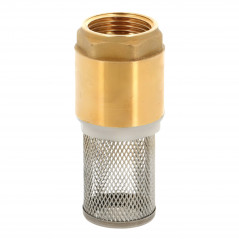 Clapet pour crépine : laiton et inox