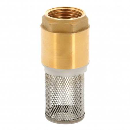 Strainer valve: brass and stainless steel