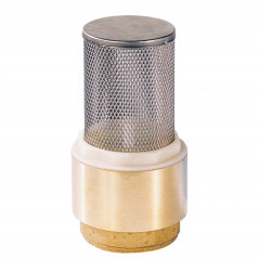 Clapet crépine 1", 26x34 double guidage, corps laiton, crépine Inox