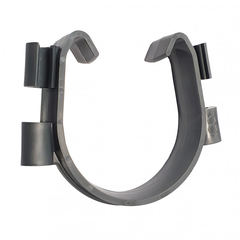 Abrazadera Ø100 mm para tubo de desagüe en varilla roscada M6/M7/M8, 4 uds