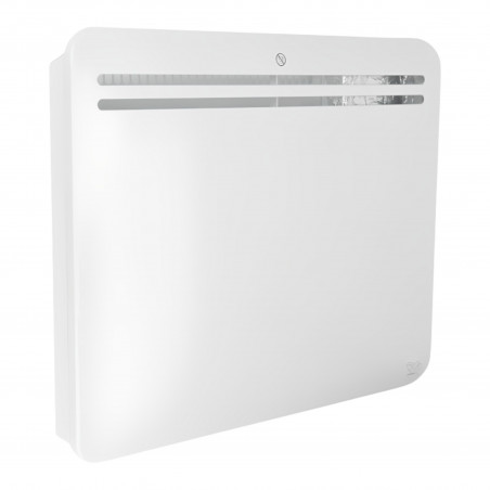 Radiador de hierro fundido de inercia seca 750 W, programable, blanco, con conexión wifi