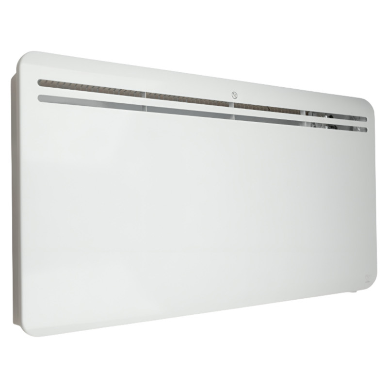 Wifi-connected 2000 W programmable cast-iron dry inertia radiator, white