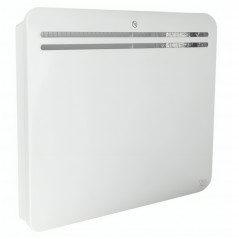 Radiador de inercia seca de hierro fundido de 1000 W con conexión wifi, programable, blanco