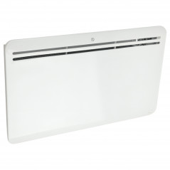 Radiateur connecté Wifi inertie sèche en fonte 1500 W programmable, blanc