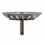 Cesta extraíble de acero inoxidable, diámetro 81 mm, para desagüe de fregadero extraíble o giratorio, 18 orificios Cesta extraíble de acero inoxidable, diámetro 81 mm, para desagüe de fregadero extraíble o giratorio, 18 orificios