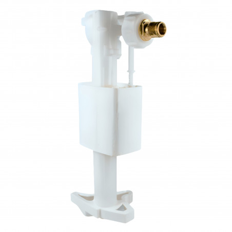 Valsir float valve for concealed cisterns, with support