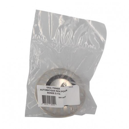 Cestello Rimovibile In Acciaio Inox, Diametro 81 Mm, Per Scarico Lavello Estraibile O Rotante, 18 Fori, NICOLL, 0411438