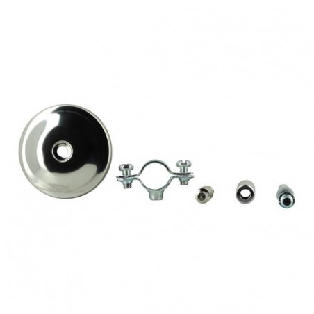 Einstellbare Befestigungsschelle: D.16, Messing Verchromt, NICOLL, 0425005