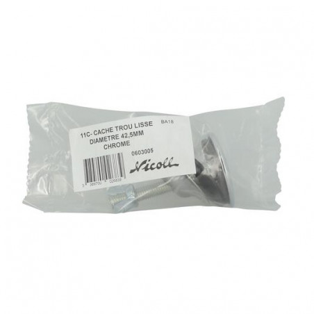 Cache trou chromé de diamètre 44 mm NICOLL 0603005 - Image 5/5