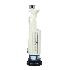 Double volume water saving toilet mechanism with bracket, hole Ø 40 mm.