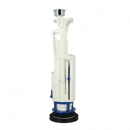 Waterbesparend tweedelige wc-mechanisme met beugel, gat Ø 40 mm.