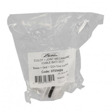 Sockel- Und Dichtungssatz Für Hängetoilettenmechanismus 1 Kabel, NICOLL, 0709400