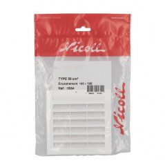 Rejilla cuadrada 100 x 100, blanca con mosquitera