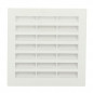 Grille carré 100 x 100, blanche avec moustiquaire
