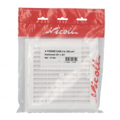 PVC to be sealed and dismantled : Square 180x180, white