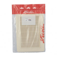 Applique PVC avec moustiquaire Rectangulaire horizontale 226x323, sable