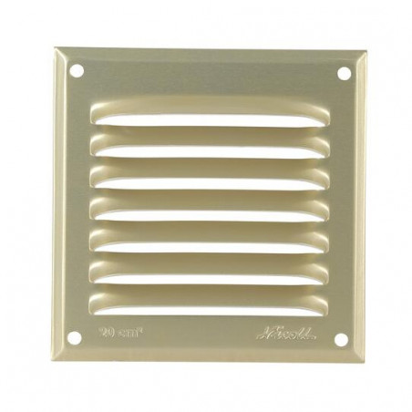 Alu anodise doré sans moustiquaire carré 10x10