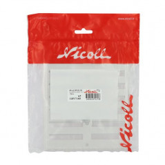 Aluminio anodizado gris con cierre: rectangular 17x14