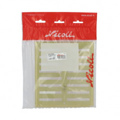 Alluminio anodizzato oro con chiusura: rettangolare 17x19