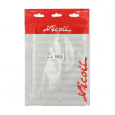 Grijs geanodiseerd aluminium met rechthoekig slot 17x25