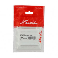 Alu grau eloxiert mit Moskitonetz: Quadrat 10x10